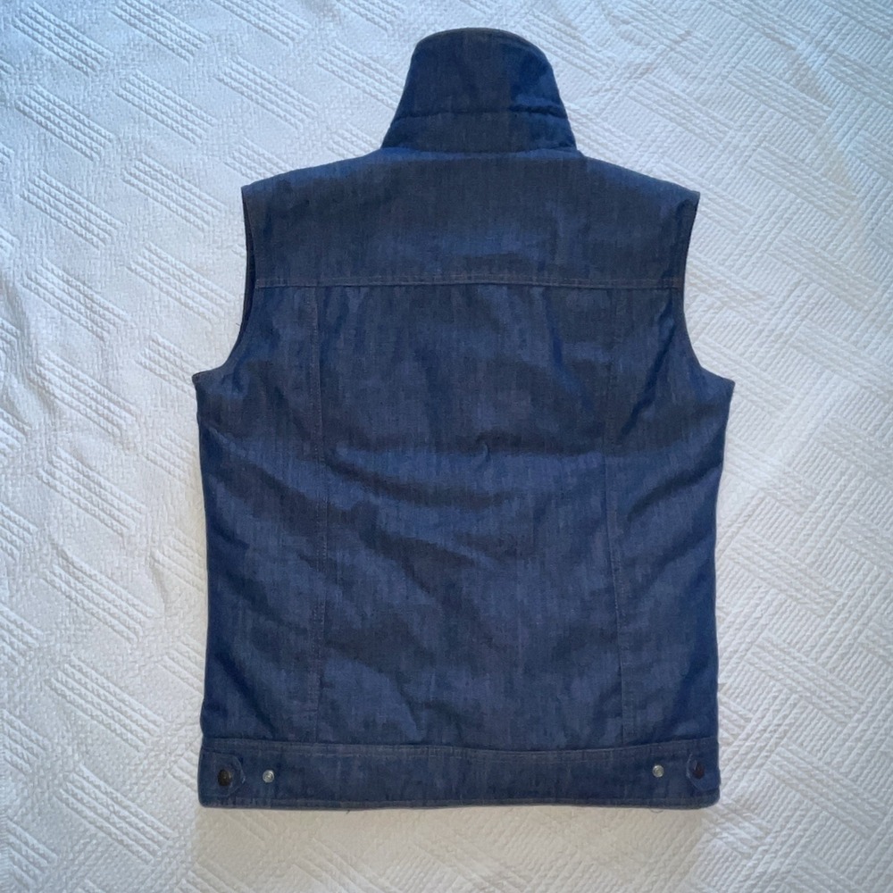 RARE VINTAGE 1970s Ski Levi's [ORANGE TAB] Goose Down Denim Vest Size L - Picture 10 of 10